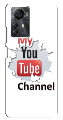 Силиконовый чехол с изображением "My YouTube" для ZTE Blade A72s