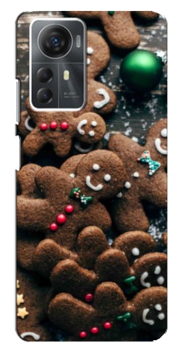 Чехол с печатью "Новогодние человечки" для ZTE Blade A72s