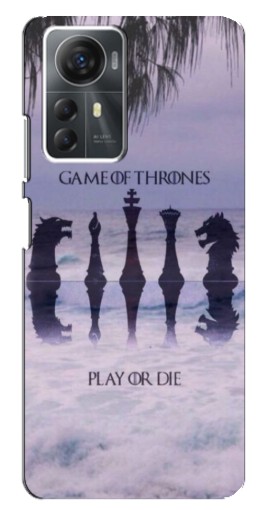 Силиконовый чехол с изображением "Play or Die" для ZTE Blade A72s