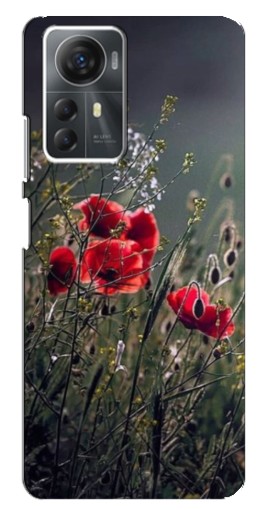 Силиконовый чехол с изображением "Поле цветов" для ZTE Blade A72s