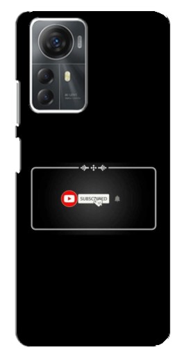 Силиконовый чехол с изображением "subscribed" для ZTE Blade A72s