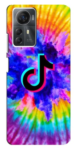 Чехол с принтом "TikTok в красках" для ZTE Blade A72s