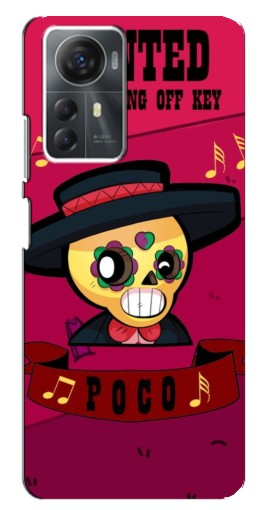 Чехол с печатью "WANTED POCO" для ZTE Blade A72s