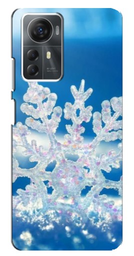 Силиконовый чехол с изображением "Яркая снежинка" для ZTE Blade A72s