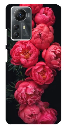 Чехол с печатью "Яркие пионы" для ZTE Blade A72s