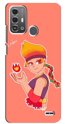 Чехол с картинкой "Amber с огоньком" для ZTE Blade A53 Pro