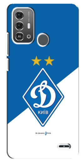Чехол с печатью "Бело-синий Динамо" для ZTE Blade A53 Pro