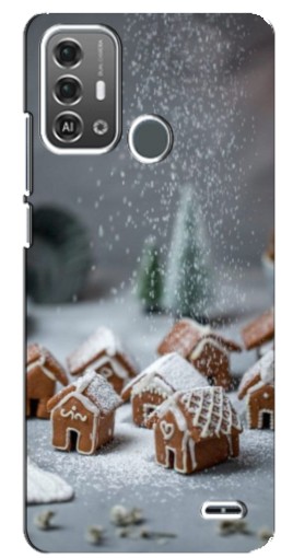 Чехол с принтом "Домики из пряников" для ZTE Blade A53 Pro