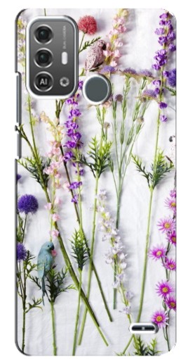 Чехол с принтом "Фон полевых цветов" для ZTE Blade A53 Pro