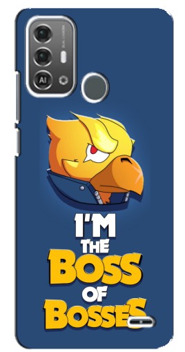 Силиконовый чехол с изображением "Gold Boss" для ZTE Blade A53 Pro