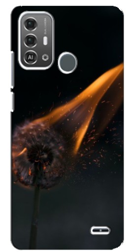 Чехол с картинкой "Горящий одуванчик" для ZTE Blade A53 Pro