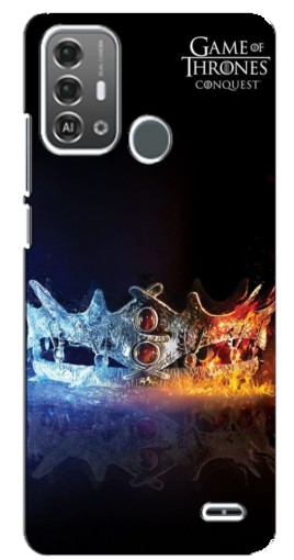 Чехол с принтом "Корона" для ZTE Blade A53 Pro