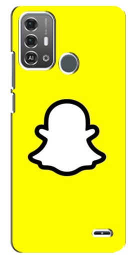 Чехол с печатью "Лого Snapchat" для ZTE Blade A53 Pro