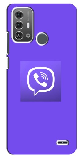 Чехол с принтом "Лого Viber" для ZTE Blade A53 Pro