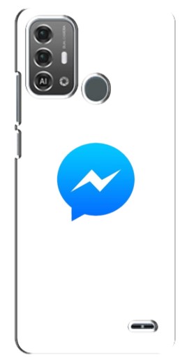 Чехол с принтом "messenger logo" для ZTE Blade A53 Pro