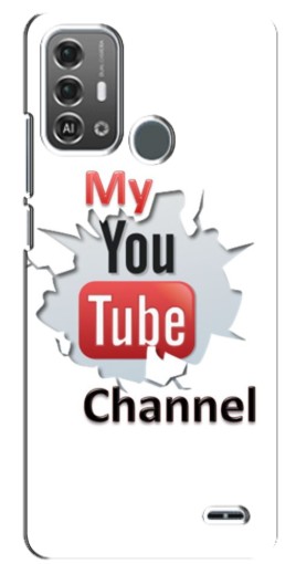 Чехол с печатью "My YouTube" для ZTE Blade A53 Pro