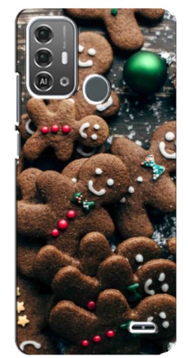 Чехол с картинкой "Новогодние человечки" для ZTE Blade A53 Pro