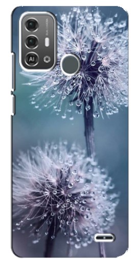 Силиконовый чехол с изображением "Одуванчик с капельками" для ZTE Blade A53 Pro