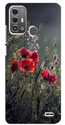 Чехол с принтом "Поле цветов" для ZTE Blade A53 Pro