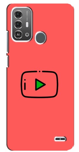 Чехол с принтом "Рисованная кнопка" для ZTE Blade A53 Pro