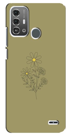 Чехол с принтом "Рисунок ромашка" для ZTE Blade A53 Pro
