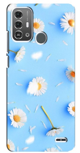 Чехол с принтом "Ромашковый фон" для ZTE Blade A53 Pro