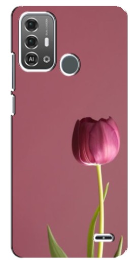 Чехол с принтом "Розовый тюльпан" для ZTE Blade A53 Pro