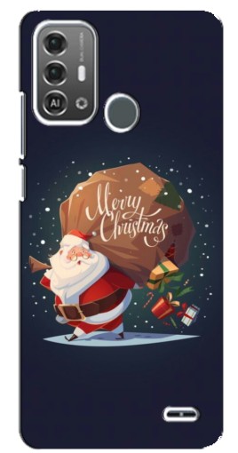 Чехол с печатью "Санта с подарками" для ZTE Blade A53 Pro