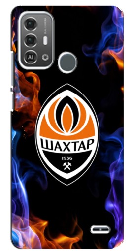 Силиконовый чехол с изображением "Шахтер в огне" для ZTE Blade A53 Pro