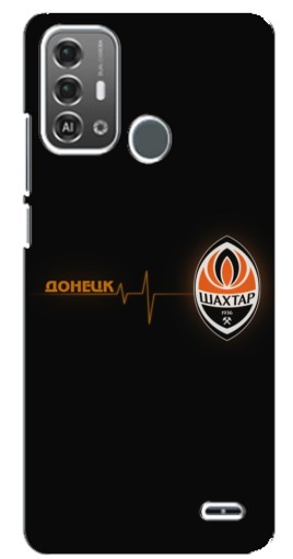 Чехол с картинкой "Шахтер в сердце" для ZTE Blade A53 Pro