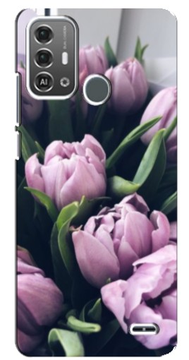 Чехол с принтом "Сиреневые тюльпаны" для ZTE Blade A53 Pro