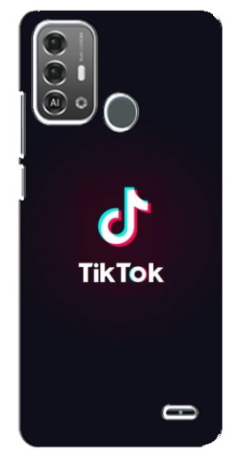 Чехол с картинкой "TikTok темный" для ZTE Blade A53 Pro