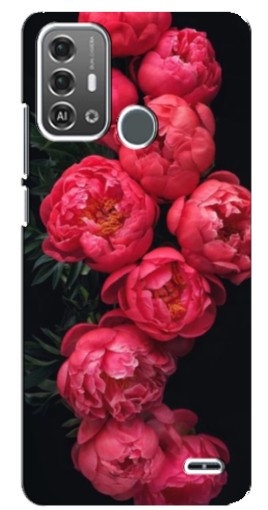 Чехол с картинкой "Яркие пионы" для ZTE Blade A53 Pro
