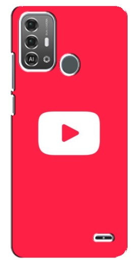 Чехол с принтом "YouTube Кнопка" для ZTE Blade A53 Pro