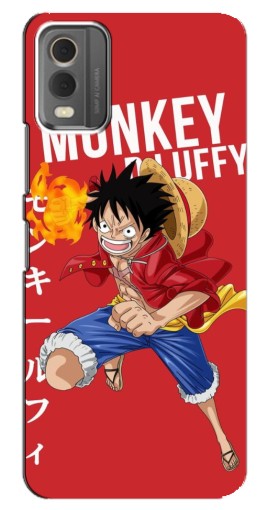 Чехол с картинкой "Атакующий D Luffy" для Nokia C32