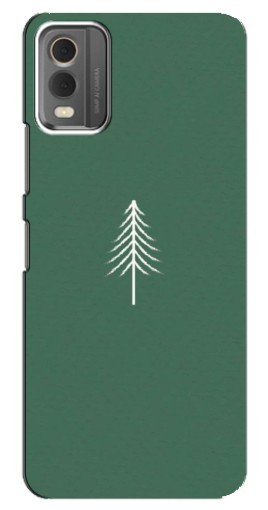 Чехол с печатью "Белая елка" для Nokia C32