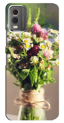 Силиконовый чехол с изображением "Букет полевых цветов" для Nokia C32