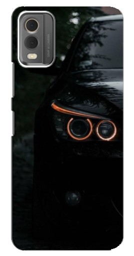 Силиконовый чехол с изображением "Черный БМВ" для Nokia C32