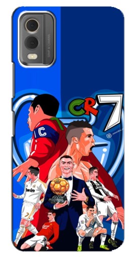 Силиконовый чехол с изображением "CR7" для Nokia C32