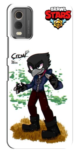 Чехол с печатью "Crow" для Nokia C32
