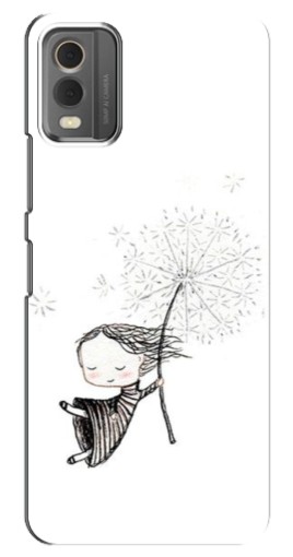 Чехол с печатью "Девочка с одуванчиком" для Nokia C32