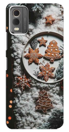 Чехол с картинкой "Имбирные пряники" для Nokia C32