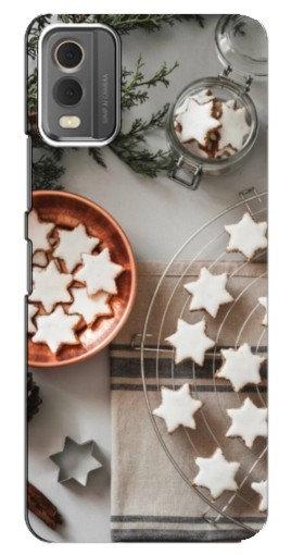 Чехол с принтом "Имбирные звездочки" для Nokia C32