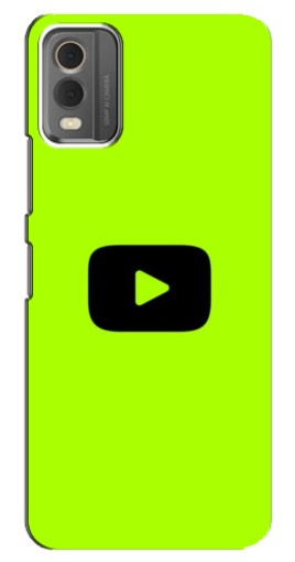 Чехол с картинкой "Кнопка Ютуба" для Nokia C32