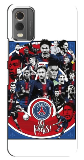Силиконовый чехол с изображением "Команда PSG" для Nokia C32