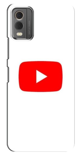 Чехол с принтом "Красная кнопка" для Nokia C32