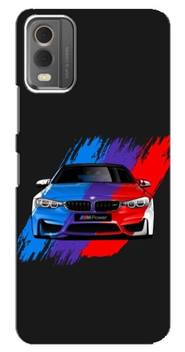 Силиконовый чехол с изображением "Красочный BMW" для Nokia C32