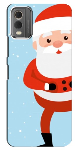 Чехол с картинкой "Крутой Дед Мороз" для Nokia C32