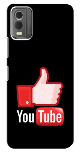 Силиконовый чехол с изображением "Лайк YouTube" для Nokia C32