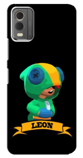 Силиконовый чехол с изображением "LEON" для Nokia C32